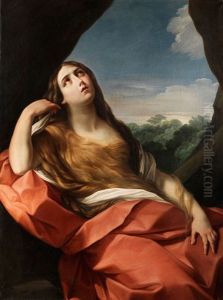 Bildnis Einer Jungen Heiligen by Giovanni Battiata Salvi, Il Sassoferrato