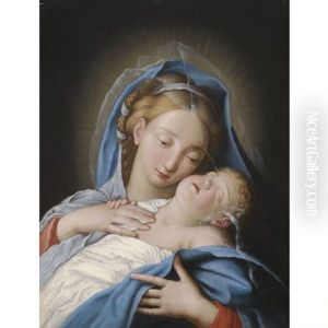Madonna And Child by Giovanni Battiata Salvi, Il Sassoferrato
