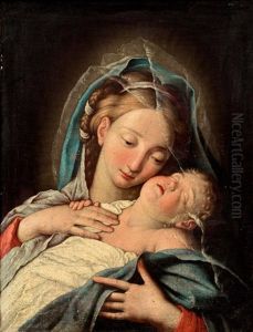 Madonna Mit Kind by Giovanni Battiata Salvi, Il Sassoferrato
