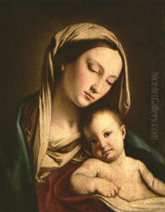 Muttergottes Mit Kind by Giovanni Battiata Salvi, Il Sassoferrato
