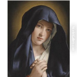 The Madonna At Prayer by Giovanni Battiata Salvi, Il Sassoferrato