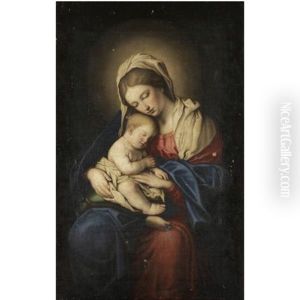 Madonna And Child by Giovanni Battiata Salvi, Il Sassoferrato