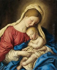 Madonna Mit Kind by Giovanni Battiata Salvi, Il Sassoferrato