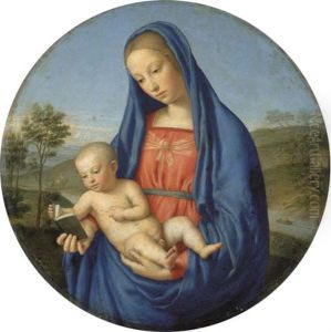 The Madonna And Child by Giovanni Battiata Salvi, Il Sassoferrato