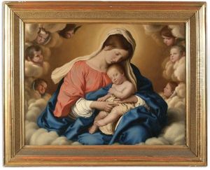 Madonna And Child With Angels