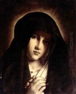 The Madonna At Prayer by Giovanni Battiata Salvi, Il Sassoferrato