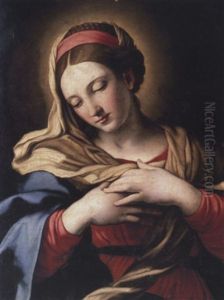 The Virgin Annunciate by Giovanni Battiata Salvi, Il Sassoferrato