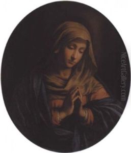 The Madonna At Prayer by Giovanni Battiata Salvi, Il Sassoferrato