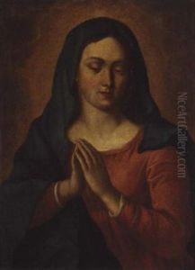The Madonna At Prayer by Giovanni Battiata Salvi, Il Sassoferrato