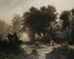 The Forest Glade by Louis Boulange