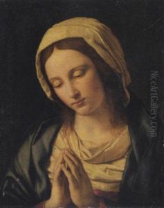 The Virgin At Prayer by Giovanni Battiata Salvi, Il Sassoferrato