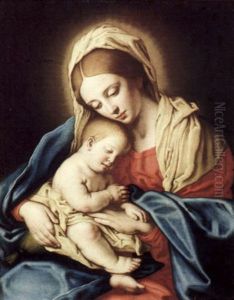 Madonna Mit Kind by Giovanni Battiata Salvi, Il Sassoferrato