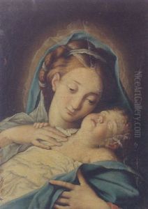 Madonna And Child by Giovanni Battiata Salvi, Il Sassoferrato