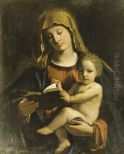 Jungfru Maria Med Jesusbarnet by Giovanni Battiata Salvi, Il Sassoferrato