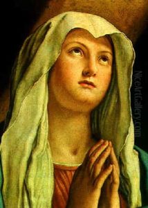 The Virgin In Prayer by Giovanni Battiata Salvi, Il Sassoferrato
