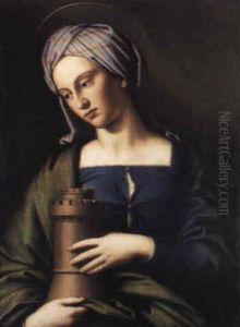 Saint Barbara by Giovanni Battiata Salvi, Il Sassoferrato