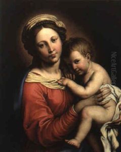 Madonna Col Bambino by Giovanni Battiata Salvi, Il Sassoferrato