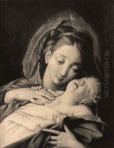 Vierge Et Enfant Endormi - view 1