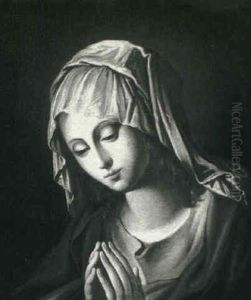 The Virgin In Prayer by Giovanni Battiata Salvi, Il Sassoferrato