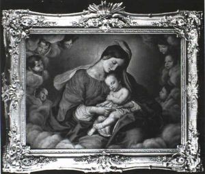 The Madonna And Child With Cherubim