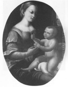 The Virgin And Child by Giovanni Battiata Salvi, Il Sassoferrato
