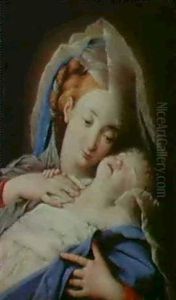 Vierge A L'enfant by Giovanni Battiata Salvi, Il Sassoferrato