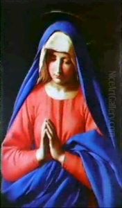 La Vierge Aux Mains Jointes, Dite Aussi La Vierge En Oraison by Giovanni Battiata Salvi, Il Sassoferrato