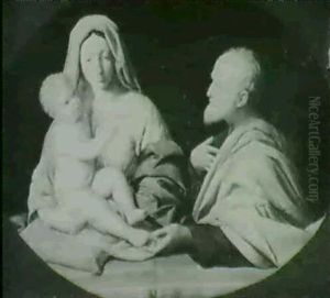 The Holy Family by Giovanni Battiata Salvi, Il Sassoferrato