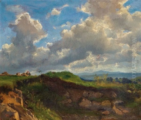 Landschaftsidyll Unter Bewolktem Himmel - view 1