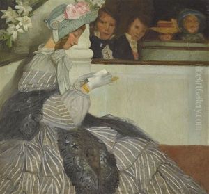 Lesende Biedermeier-dame by Alexander Von Salzmann