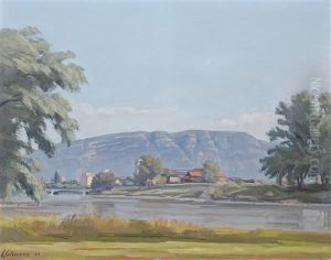 L'arve Et Mont Saleve by Louis Henri Salzmann
