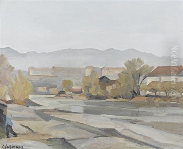 Herbstliche Flusslandschaft Bei Genf - view 1