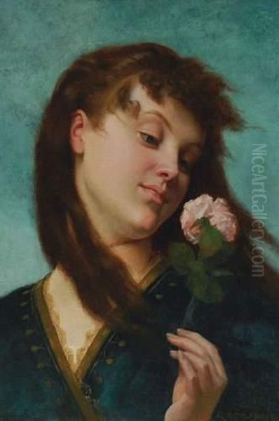 Jeune Fille A La Rose - view 1