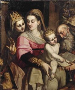 The Madonna And Child With Two Saints