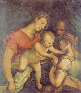 The Mystical Marriage Of St. Catherine by Orazio Samacchini