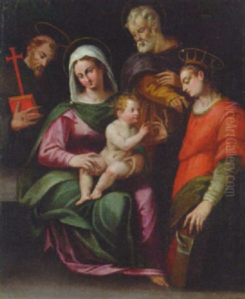 The Mystic Marriage Of Saint Catherine - view 1