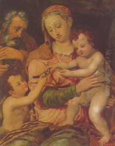 The Madonna And Child by Orazio Samacchini