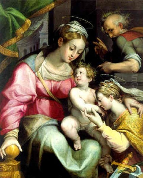 The Mystic Marriage Of Saint Catherine - view 1