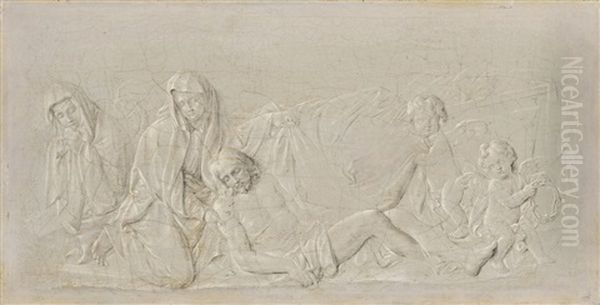 Trompe-l'oil Of A Stone Frieze - view 1