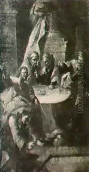 Magdalena Salbt Jesus Die Fube Im Hause Des Pharisaers Simon - view 1