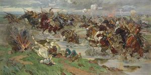The Red Cavalry At Perekop by Nikolai Semenovich Samokish