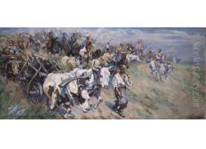 Schlachtzug by Nikolai Semenovich Samokish