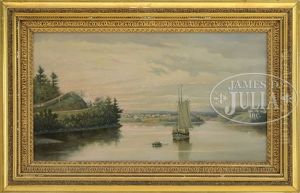 On The Passagassawakeag River by Percy A. Sanborn
