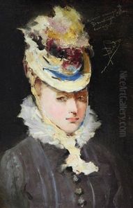 Portrait Of A Lady by Salvador Sanchez Barbudo