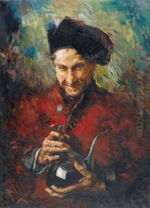 Bildnis Eines Lachelnden Mannes by Salvador Sanchez Barbudo
