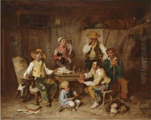 Le Paye Des Moissonneurs by Auguste Boulard
