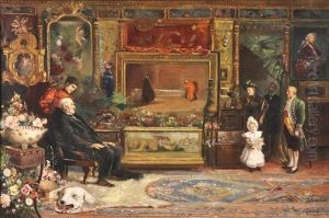 Escena De Interior by Salvador Sanchez Barbudo