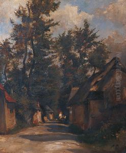 Rue De Village by Auguste Boulard