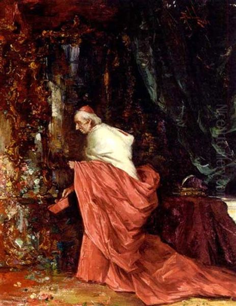A Cardinal In A Lavish Interior - view 1