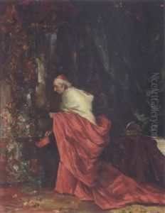 A Cardinal In Lavish Interior A Cardinal In Lavish Interior